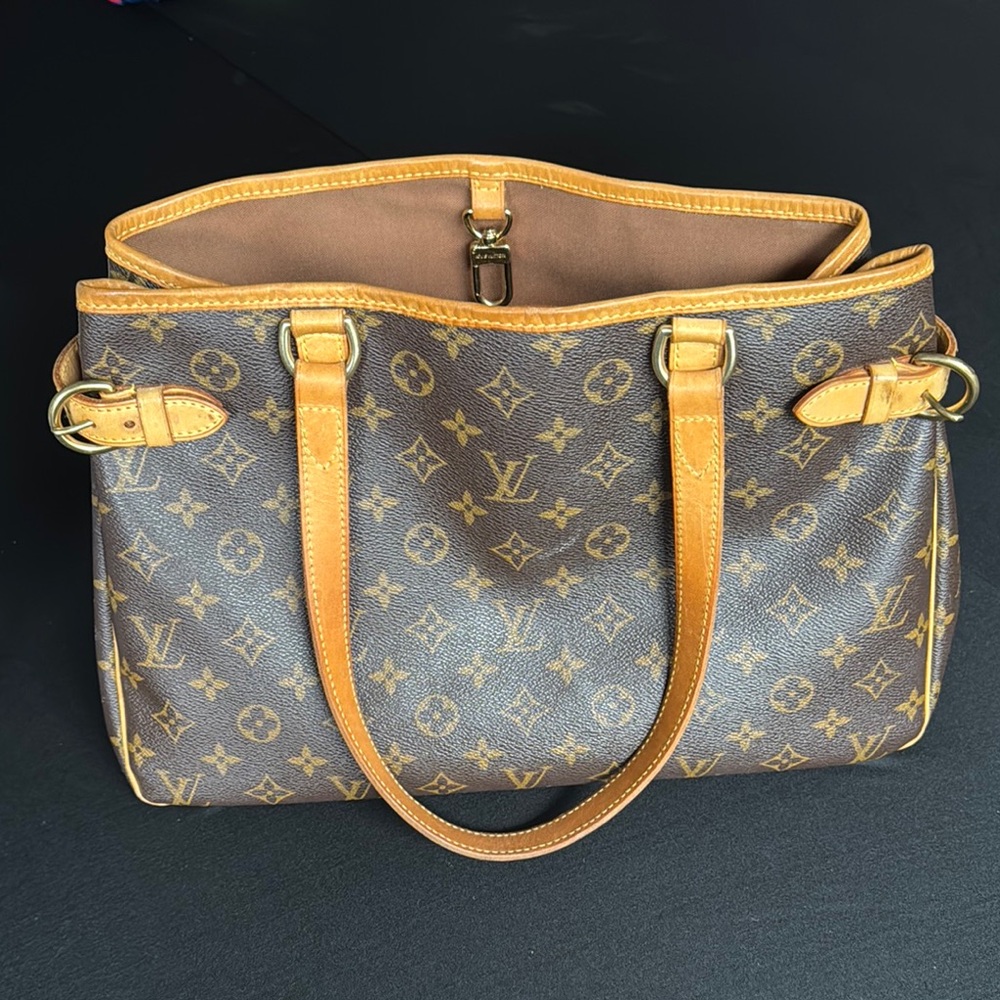 Louis Vuitton Monogram Shoulder Bag in Brown and Tan